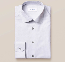 Eton Contemporary fit Grå skjorta med mikromönster