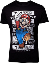 Svart Licensierad Mario Unisex T-shirt