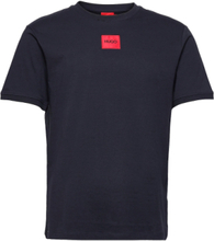 Diragolino212 T-shirts Short-sleeved Marineblå HUGO*Betinget Tilbud