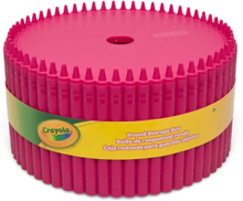 Crayola Round Storage Box Home Kids Decor Storage Pen Organisers Rosa CRAYOLA*Betinget Tilbud