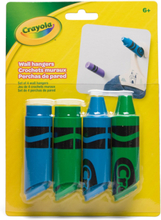 Crayola Wall Hangers, Set Of 4Pcs. Home Kids Decor Hooks & Hangers Multi/mønstret CRAYOLA*Betinget Tilbud