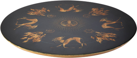 Decorsome x Fantastic Beasts Sun Print Wooden Side Table - Silver