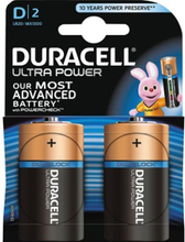 Duracell Battery Ultra Power D-type 2pcs