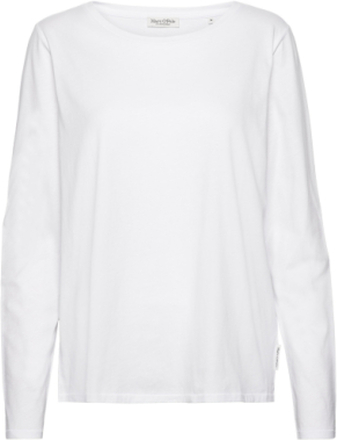 T-Shirts Long Sleeve T-shirts & Tops Long-sleeved Hvit Marc O'Polo*Betinget Tilbud