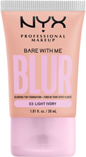 NYX Professional Makeup Bare With Me Blur Tint Foundation Light Ivory - Light Ivory with a Cool Undertone 03 - 30 ml