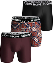 Björn Borg Performance Boxer Black/Print/Red 3-pack