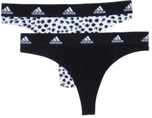 adidas Trosor 2P Underwear Brazilian Thong Svart/Vit bomull Small Dam