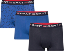 "Gant Print Trunk 3-Pack Boxershorts Blue GANT"