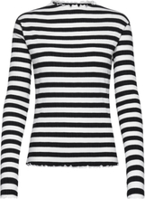 "Candacekb Big Stripe Ls Tops T-shirts & Tops Long-sleeved Black Karen By Simonsen"