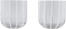 "Mizu Glass - Pack Of 2 Home Tableware Glass Drinking Glass Nude OYOY Living Design"