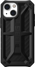 UAG - Monarch backcover hoes - iPhone 13 Mini - Carbon Zwart + Lunso Tempered Glass