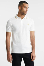 Fred Perry Piké Twin Tipped FP Shirt Vit