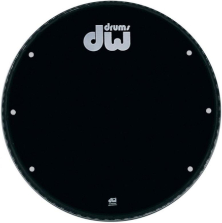 DW Bass drum head Ebony 18" GB-18K