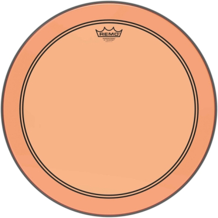24" Colortone Orange Powerstroke 3 bastrumskinn, Remo