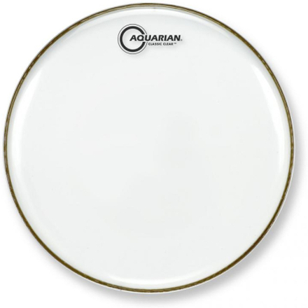12" Classic Clear Snare Bottom Drumhead, Aquarian