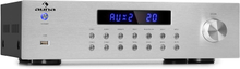 AV2-CD850BT 4-zon stereo-förstärkare 5x80W RMS Bluetooth USB FM silver