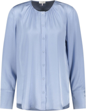 Blouse 1/1 Sleeve Tops Blouses Long-sleeved Blue Gerry Weber