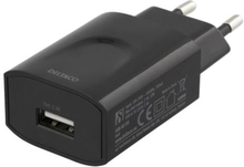 Väggladdare x1 USB-A 100-204 V -> 5 V, 2,4 A