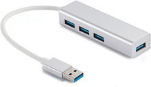 Sandberg SAVER 4 ports USB 3.0 Hi-Speed Hub. Silver.