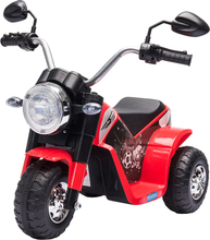 Moto elettrica cavalcabile per bambini 18-36 mesi batteria ricaricabile rosso