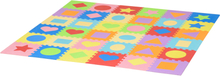 Tappeto puzzle per bambini con forme colorate in schiuma eva antiscivolo