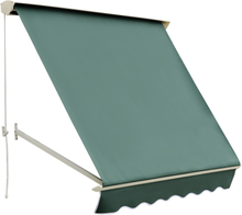 Tenda da sole a caduta con rullo avvolgibile ed angolo regolabile 180Ã—70cm verde