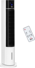 Ventilatore raffrescatore 3 velocitÃ  con timer oscillazione e telecomando bianco