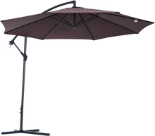 Ombrellone parasole decentrato in metallo diametro 3mt x 2,6h mt colore ceffÃ¨