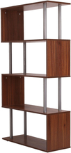 Libreria mobile design moderno scaffale in legno da parete in legno 80x30x145cm
