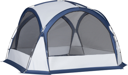 Tenda da campeggio per 6-8 persone con 4 porte a cerniera 350x350x230cm