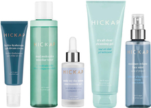 Hickap The Complete Routine - Normal Cream 50ml, Micellar toner 150ml, Serum 30ml, Cleansing gel 125ml, Face mist 100ml