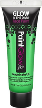 Neon groene Glow in the Dark schmink/make-up tube 12 ml