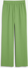 High waist straight leg trousers - Green