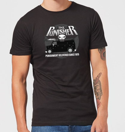 Marvel The Punisher Battle Van Männer T-Shirt – Schwarz - XL