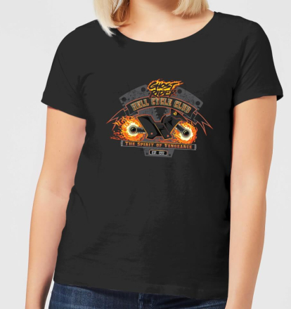 Marvel Ghost Rider Hell Cycle Club Damen T-Shirt - Schwarz - 5XL