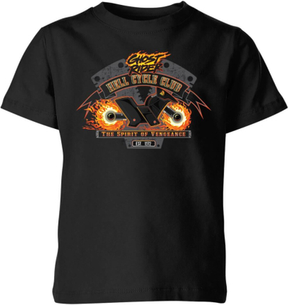 Marvel Ghost Rider Hell Cycle Club Kids' T-Shirt - Black - 5-6 Years - Black