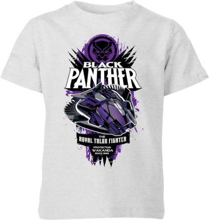 Marvel Black Panther The Royal Talon Fighter Badge Kids' T-Shirt - Grey - 11-12 Years