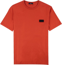 Herno Cotton Tee Brodered Logo Patch Powerable Paprika Red-48