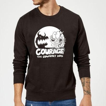 Courage The Cowardly Dog Spotlight Sweatshirt - Black - S