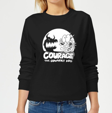 Courage The Cowardly Dog Spotlight Women's Sweatshirt - Black - XS