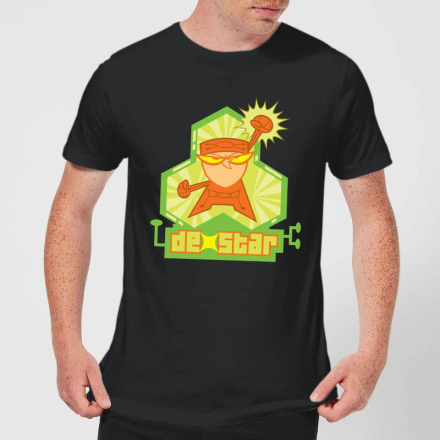 Dexters Lab DexStar Hero Men's T-Shirt - Black - L - Black