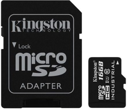 Kingston Flash-hukommelseskort Industrial Temp 16gb Microsdhc Uhs-i Memory Card