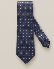 Eton Grå och blå slips med geometriskt mönster