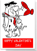 Flintstones Valentines Greetings Card - Standard Card
