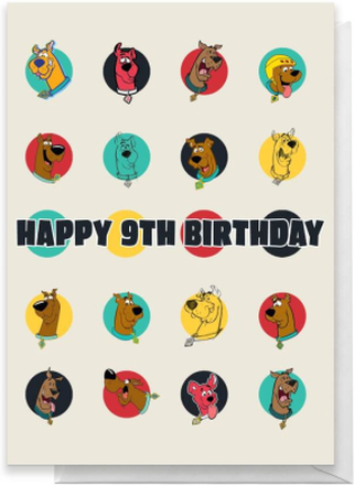 Scooby Doo 9th Birthday Greetings Card - Standard Card