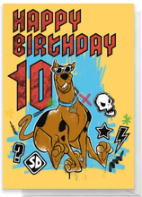 Scooby Doo 10th Birthday Greetings Card - Standard Card