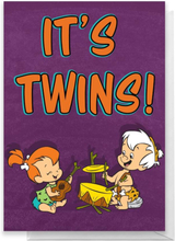 Flintstones It's Twins Greetings Card - Standard Card