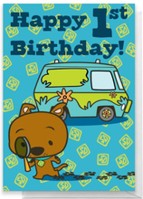 Scooby Doo 1st Birthday Greetings Card - Standard Card