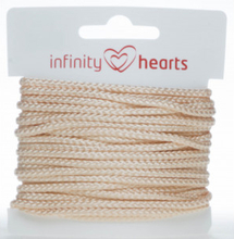 Infinity Hearts Anoraksnre Polyester 3mm 03 Beige - 5m
