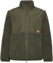 Sherpa Jacket Tops Sweatshirts & Hoodies Fleeces & Midlayers Khaki Green Armor Lux